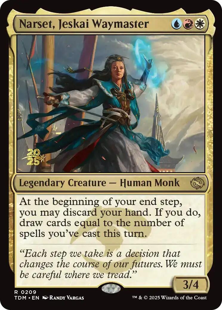 Image for Narset, Jeskai Waymaster (Prerelease Cards) (209) - Magic: The Gathering