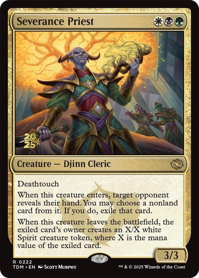 Image for Severance Priest (Prerelease Cards) (222) - Magic: The Gathering