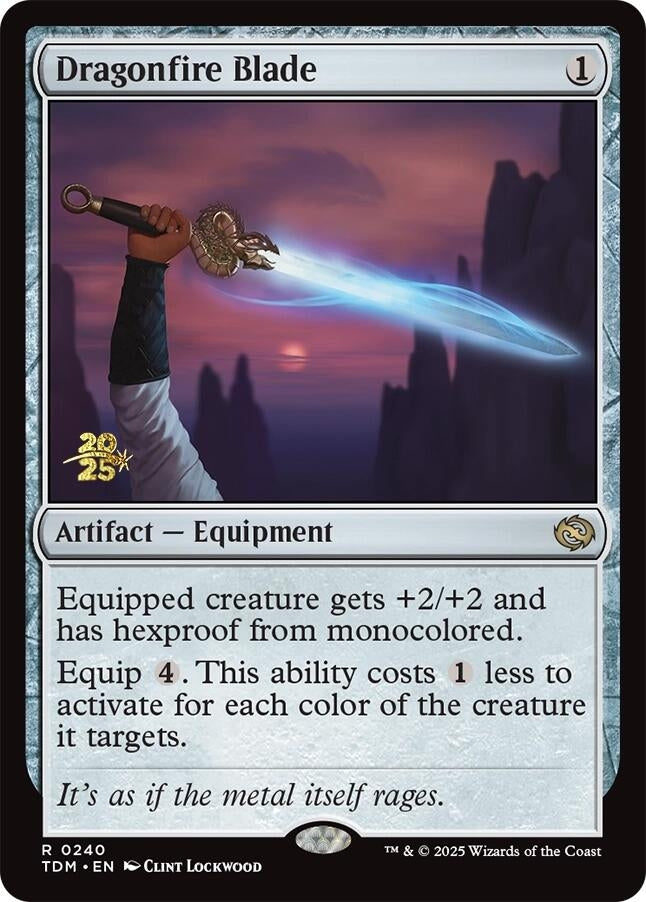 Image for Dragonfire Blade (Prerelease Cards) (240) - Magic: The Gathering