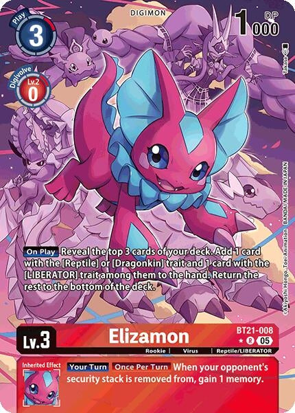 Image for Elizamon (Alternate Art) (BT21) (BT21-008 R) - Digimon Card Game
