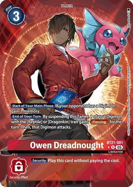 Image for Owen Dreadnought (Alternate Art) (BT21) (BT21-081 R) - Digimon Card Game