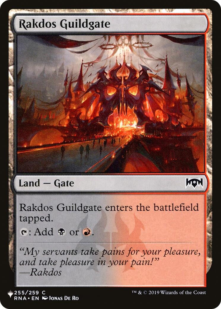 Image for Rakdos Guildgate (255) (The List Reprints) (255) - Magic: The Gathering