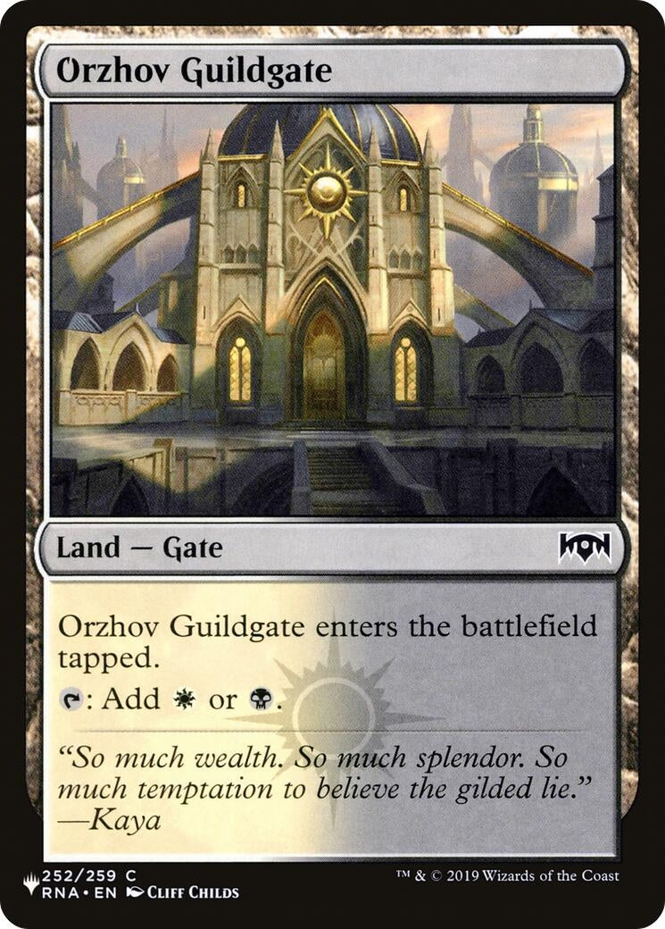 Image for Orzhov Guildgate (252) (The List Reprints) (252) - Magic: The Gathering