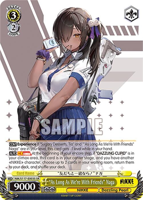 Image for "As Long As We're With Friends" Naga (SR) (GODDESS OF VICTORY: NIKKE) (NIK/S117-E003S SR) - Weiss Schwarz