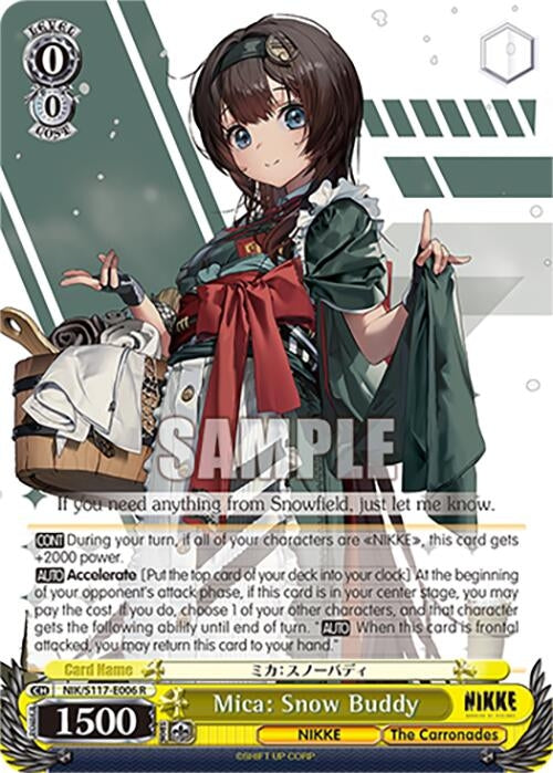 Image for Mica: Snow Buddy (GODDESS OF VICTORY: NIKKE) (NIK/S117-E006 R) - Weiss Schwarz