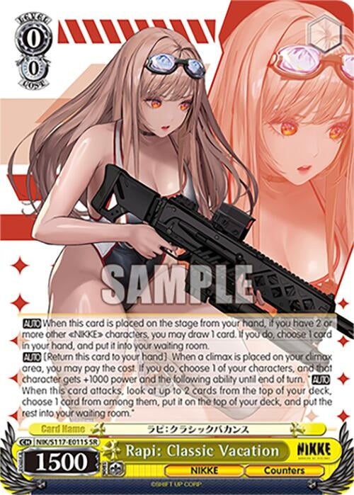 Image for Rapi: Classic Vacation (SR) (GODDESS OF VICTORY: NIKKE) (NIK/S117-E011S SR) - Weiss Schwarz