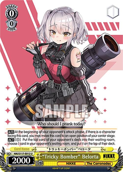 Image for "Tricky Bomber" Belorta (GODDESS OF VICTORY: NIKKE) (NIK/S117-E012 U) - Weiss Schwarz