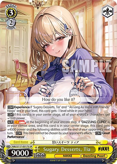 Image for Sugary Desserts, Tia (SR) (GODDESS OF VICTORY: NIKKE) (NIK/S117-E017S SR) - Weiss Schwarz