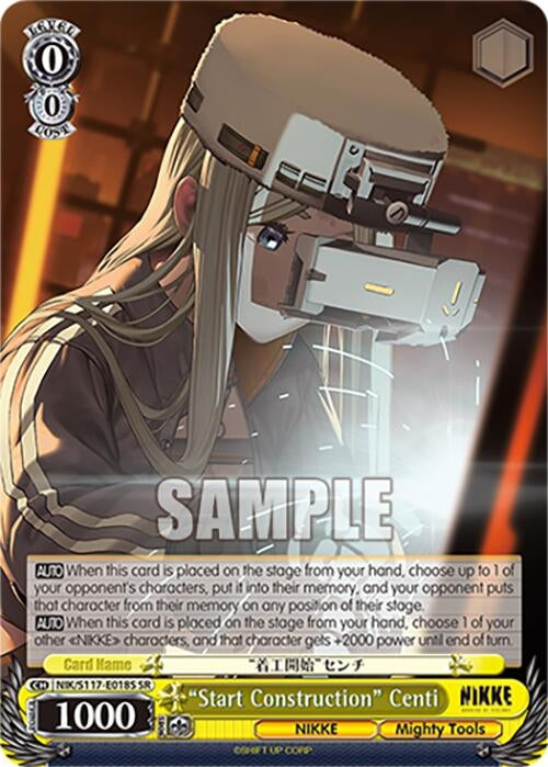 Image for "Start Construction" Centi (SR) (GODDESS OF VICTORY: NIKKE) (NIK/S117-E018S SR) - Weiss Schwarz