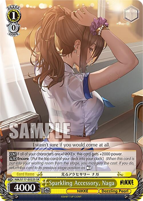 Image for Sparkling Accessory, Naga (SR) (GODDESS OF VICTORY: NIKKE) (NIK/S117-E022S SR) - Weiss Schwarz