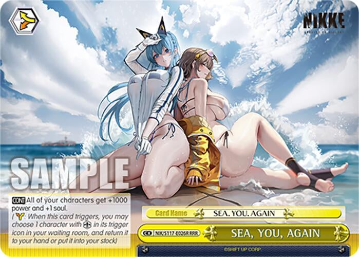 Image for SEA, YOU, AGAIN (RRR) (GODDESS OF VICTORY: NIKKE) (NIK/S117-E026R RRR) - Weiss Schwarz
