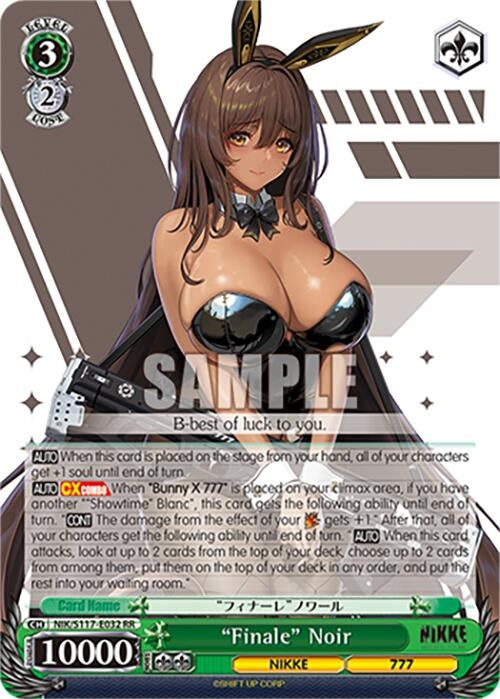 Image for "Finale" Noir (GODDESS OF VICTORY: NIKKE) (NIK/S117-E032 RR) - Weiss Schwarz