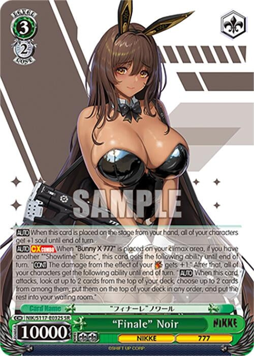 Image for "Finale" Noir (SR) (GODDESS OF VICTORY: NIKKE) (NIK/S117-E032S SR) - Weiss Schwarz