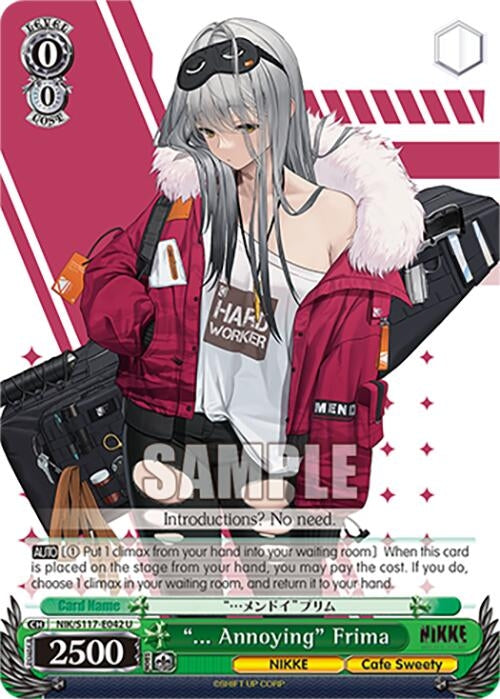 Image for "... Annoying" Frima (GODDESS OF VICTORY: NIKKE) (NIK/S117-E042 U) - Weiss Schwarz