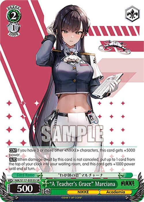 Image for "A Teacher's Grace" Marciana (SR) (GODDESS OF VICTORY: NIKKE) (NIK/S117-E053S SR) - Weiss Schwarz