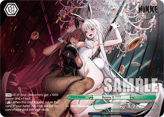 Image for Bunny X 777 (RRR+) (GODDESS OF VICTORY: NIKKE) (NIK/S117-E056EX RRR+) - Weiss Schwarz
