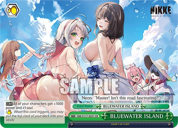Image for BLUEWATER ISLAND (GODDESS OF VICTORY: NIKKE) (NIK/S117-E057 CR) - Weiss Schwarz