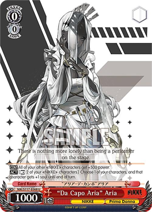 Image for "Da Capo Aria" Aria (GODDESS OF VICTORY: NIKKE) (NIK/S117-E068 U) - Weiss Schwarz