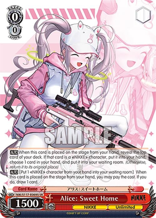 Image for Alice: Sweet Home (SR) (GODDESS OF VICTORY: NIKKE) (NIK/S117-E069S SR) - Weiss Schwarz