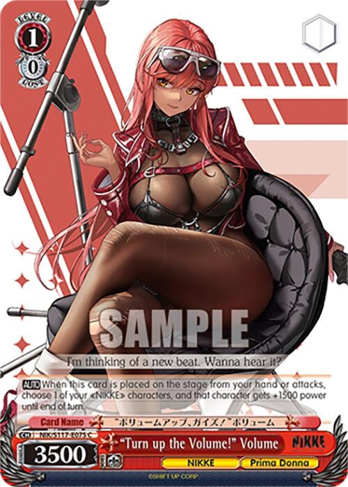 Image for "Turn up the Volume!" Volume (GODDESS OF VICTORY: NIKKE) (NIK/S117-E075 C) - Weiss Schwarz