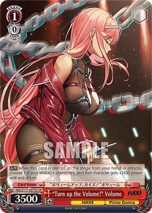 Image for "Turn up the Volume!" Volume (SR) (GODDESS OF VICTORY: NIKKE) (NIK/S117-E075S SR) - Weiss Schwarz