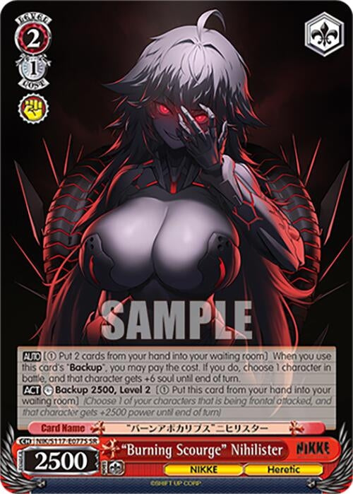 Image for "Burning Scourge" Nihilister (SR) (GODDESS OF VICTORY: NIKKE) (NIK/S117-E077S SR) - Weiss Schwarz