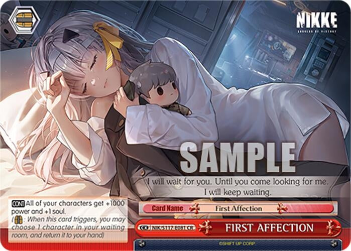 Image for FIRST AFFECTION (GODDESS OF VICTORY: NIKKE) (NIK/S117-E081 CR) - Weiss Schwarz