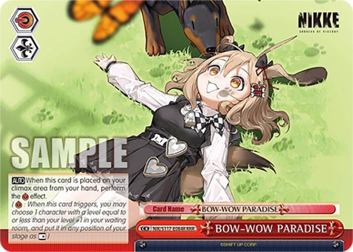Image for BOW-WOW PARADISE (RRR) (GODDESS OF VICTORY: NIKKE) (NIK/S117-E084R RRR) - Weiss Schwarz