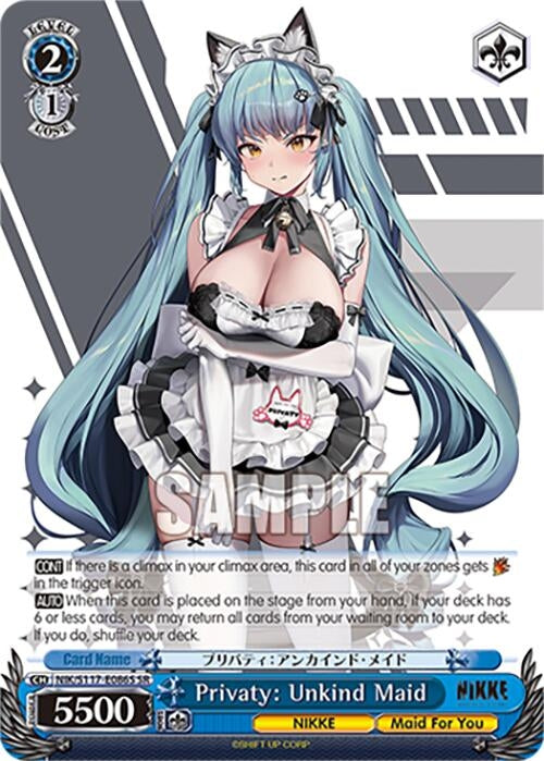 Image for Privaty: Unkind Maid (SR) (GODDESS OF VICTORY: NIKKE) (NIK/S117-E086S SR) - Weiss Schwarz