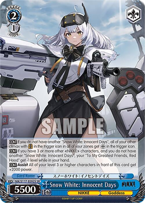 Image for Snow White: Innocent Days (SR) (GODDESS OF VICTORY: NIKKE) (NIK/S117-E092S SR) - Weiss Schwarz