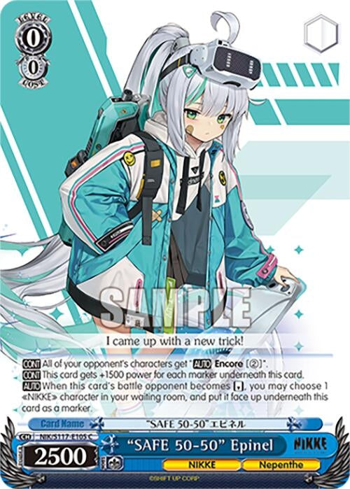 Image for "SAFE 50-50" Epinel (GODDESS OF VICTORY: NIKKE) (NIK/S117-E105 C) - Weiss Schwarz