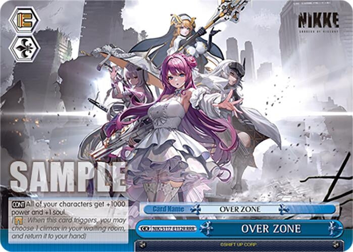 Image for OVER ZONE (RRR) (GODDESS OF VICTORY: NIKKE) (NIK/S117-E112R RRR) - Weiss Schwarz