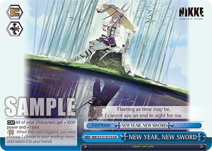 Image for NEW YEAR, NEW SWORD (GODDESS OF VICTORY: NIKKE) (NIK/S117-E113 CR) - Weiss Schwarz