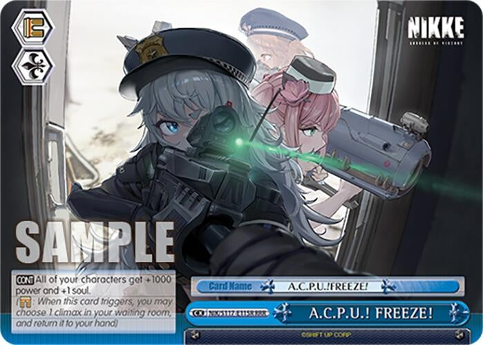 Image for A.C.P.U.! FREEZE! (RRR) (GODDESS OF VICTORY: NIKKE) (NIK/S117-E115R RRR) - Weiss Schwarz