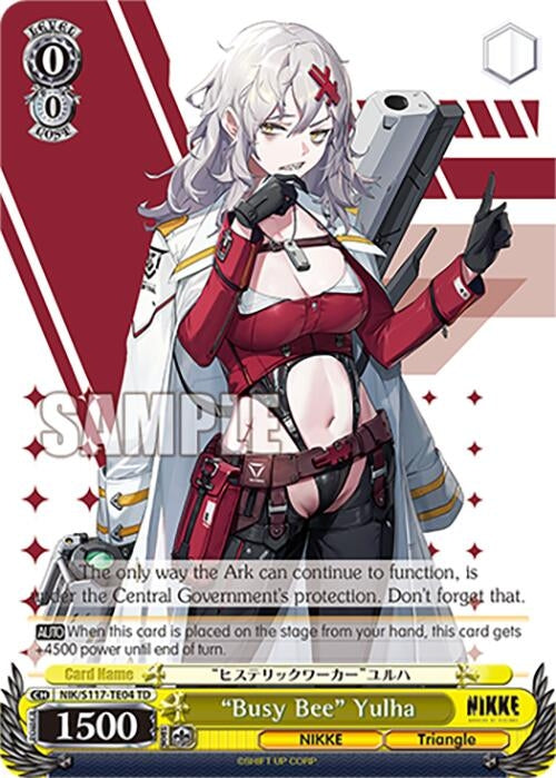 Image for "Busy Bee" Yulha (GODDESS OF VICTORY: NIKKE) (NIK/S117-TE04 TD) - Weiss Schwarz