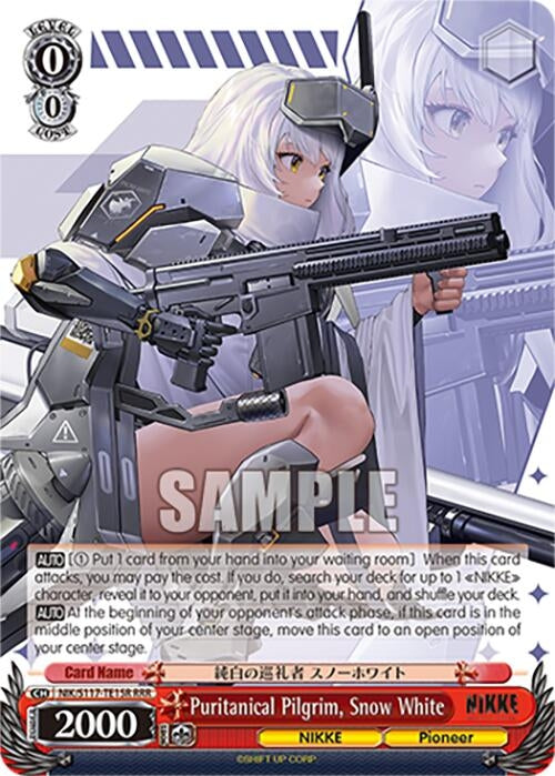 Image for Puritanical Pilgrim, Snow White (RRR) (GODDESS OF VICTORY: NIKKE) (NIK/S117-TE15R RRR) - Weiss Schwarz
