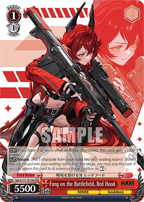 Image for Fang on the Battlefield, Red Hood (RRR) (GODDESS OF VICTORY: NIKKE) (NIK/S117-TE19R RRR) - Weiss Schwarz