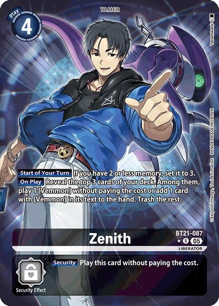 Image for Zenith (Alternate Art) (BT21) (BT21-087 R) - Digimon Card Game