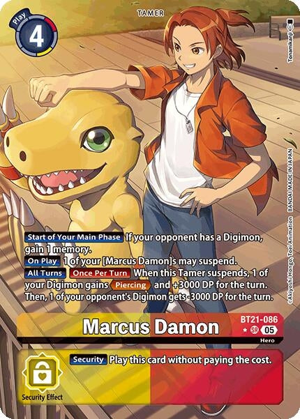 Image for Marcus Damon (Alternate Art) (BT21) (BT21-086 SR) - Digimon Card Game