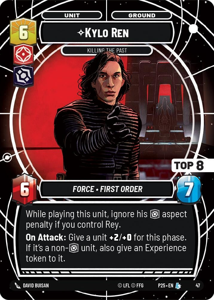 Image for Kylo Ren - Killing the Past (Top 8) (Organized Play Promos) (47) - Star Wars: Unlimited