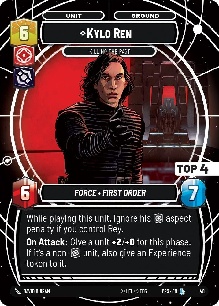 Image for Kylo Ren - Killing the Past (Top 4) (Organized Play Promos) (48) - Star Wars: Unlimited