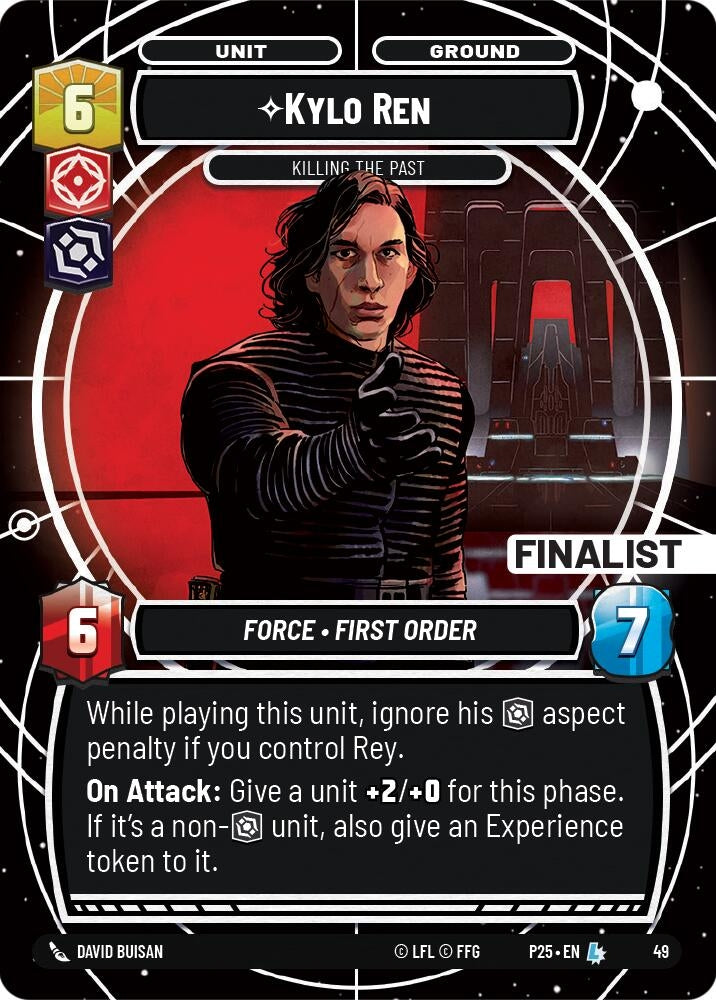 Image for Kylo Ren - Killing the Past (Finalist) (Organized Play Promos) (49) - Star Wars: Unlimited