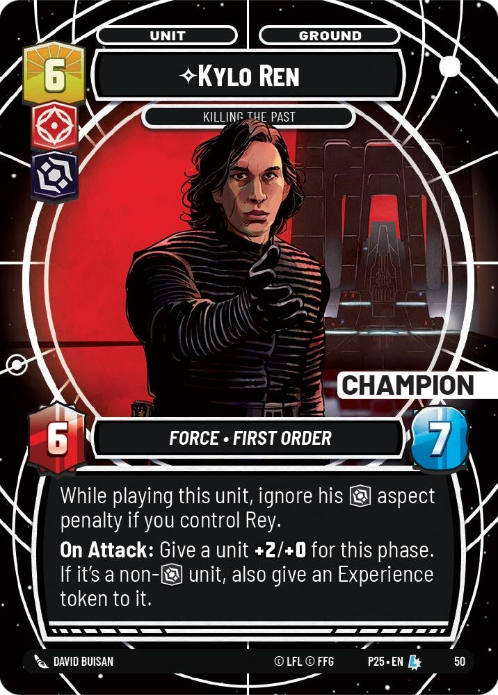 Image for Kylo Ren - Killing the Past (Champion) (Organized Play Promos) (50) - Star Wars: Unlimited
