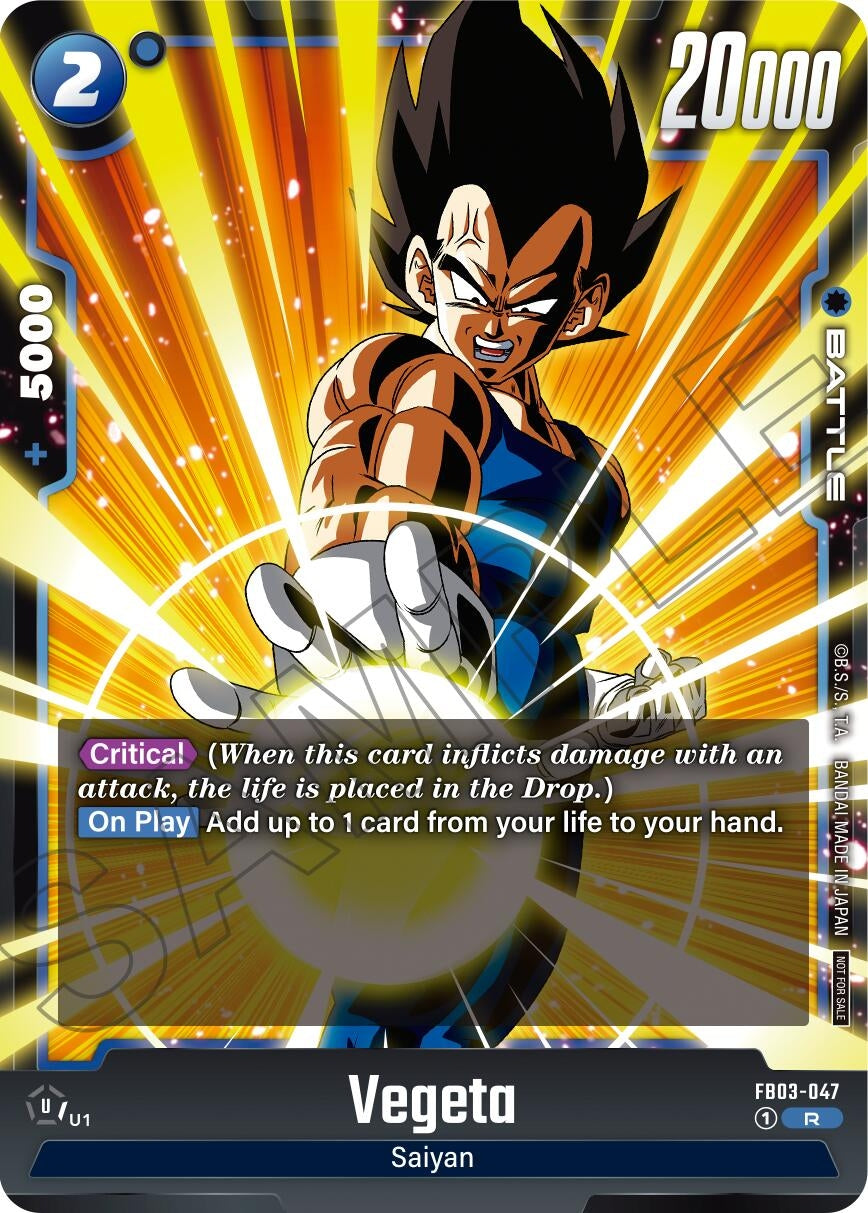 Image for Vegeta (Limited Pack 01) (Tournament and Championship Promos) (FB03-047) - Dragon Ball Super: Fusion World