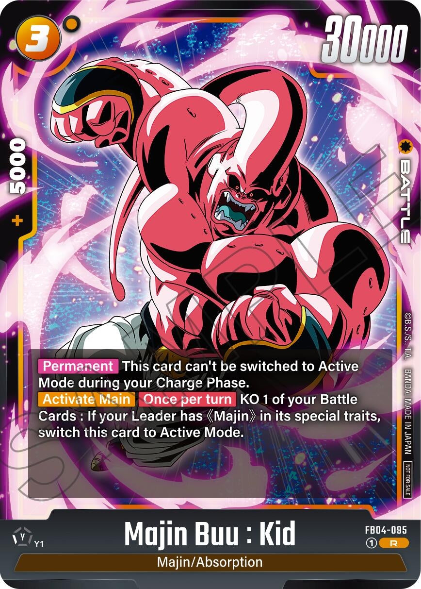 Image for Majin Buu : Kid (Limited Pack 01) (Tournament and Championship Promos) (FB04-095) - Dragon Ball Super: Fusion World