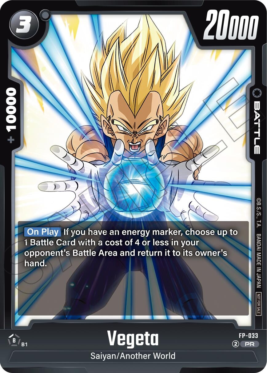 Image for Vegeta (Promotion Pack Vol.5) (Tournament and Championship Promos) (FP-033) - Dragon Ball Super: Fusion World