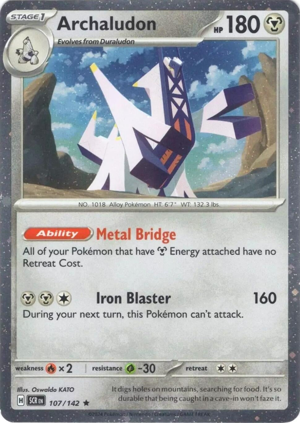 Image for Archaludon - 107/142 (Cosmos Holo) (Miscellaneous Cards & Products) (107/142) - Pokemon