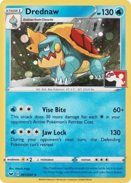 Image for Drednaw - 061/202 (League Promo) (League & Championship Cards) (061/202) - Pokemon