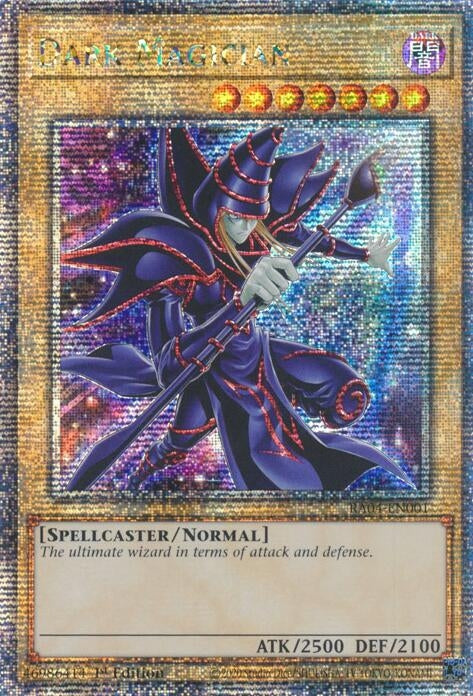 Image for Dark Magician (New Art) (Quarter Century Secret Rare) (Quarter Century Stampede) (RA04-EN001) - YuGiOh