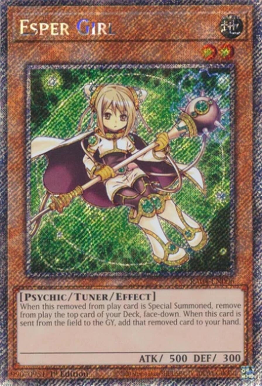 Image for Esper Girl (Platinum Secret Rare) (Quarter Century Stampede) (RA04-EN006) - YuGiOh